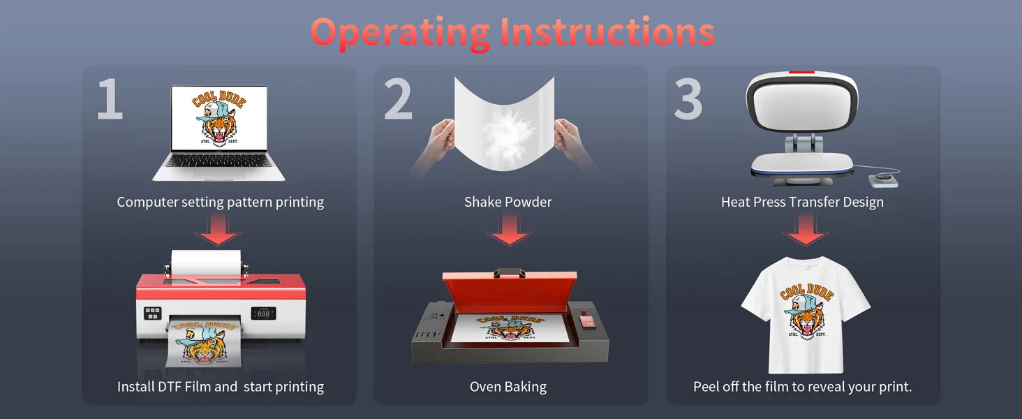 OYfame A4 impresora dtf L805 A4 dtf printing machine Directly To Film transfer printer for t shirt A4 Jeans Clothes Fabric Print