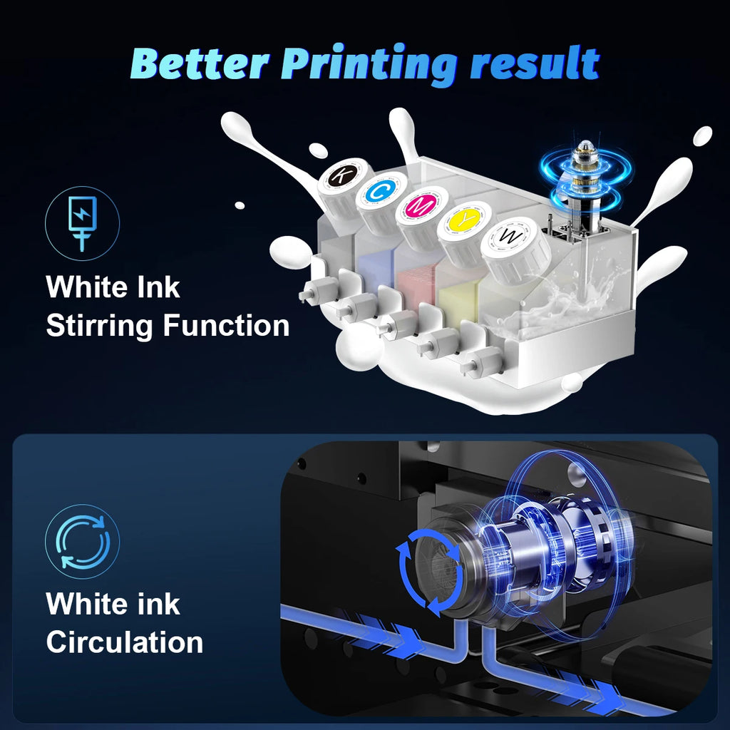 13" DTF Printer A3 Directly To Film XP600 impresora dtf A3 with DTF Powder Shaking Machine for clothes jeans A3 t shirt printing