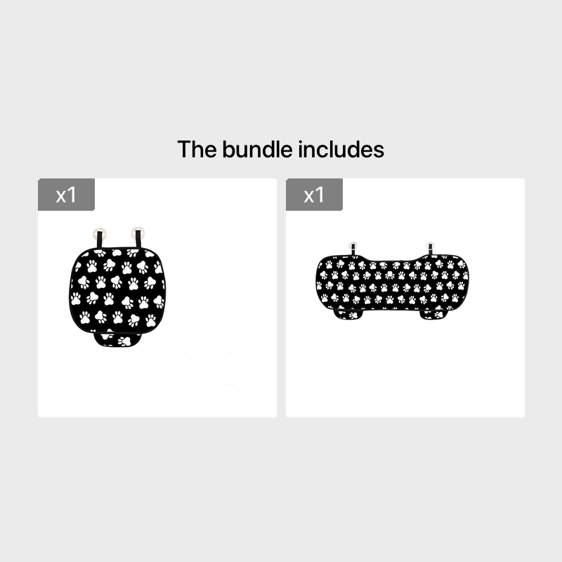 Dog Paw Print Car Covers for Front And Back s