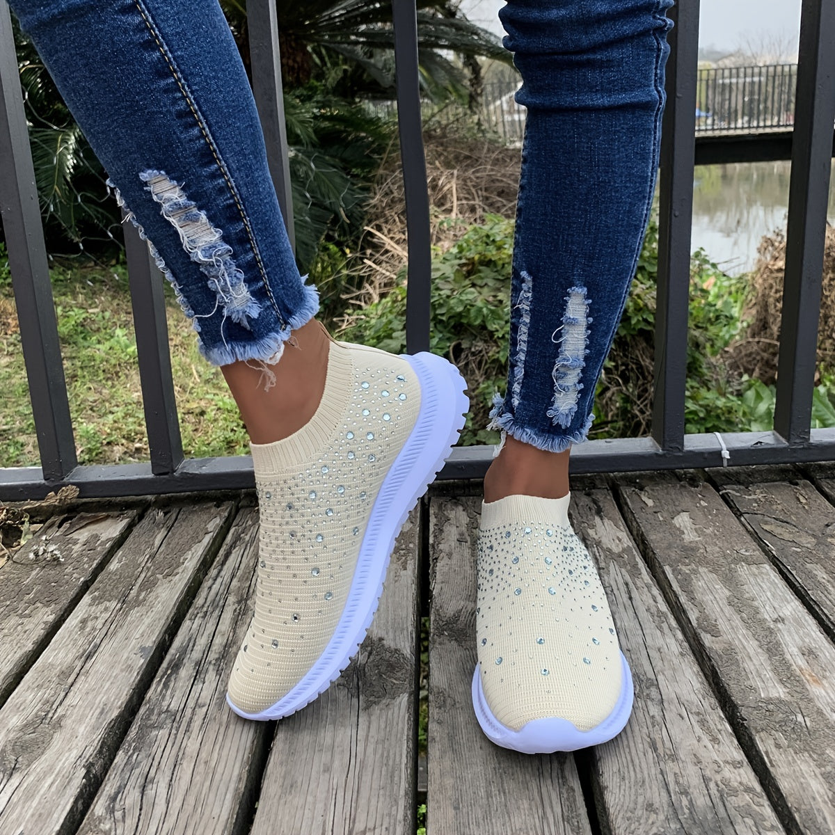 Women's Colorblock Mesh Platform Breathable Sneakers, Lightweight Lace Up Low Top Women's Shoes