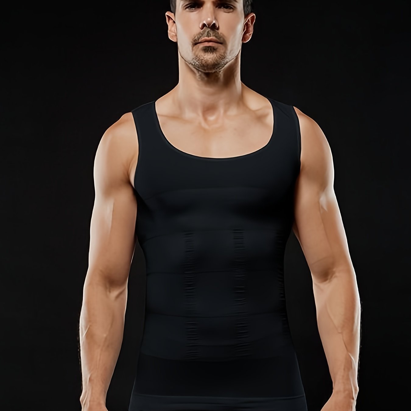 Men's Compression Body Shaper Tank Top, Slimming Vest