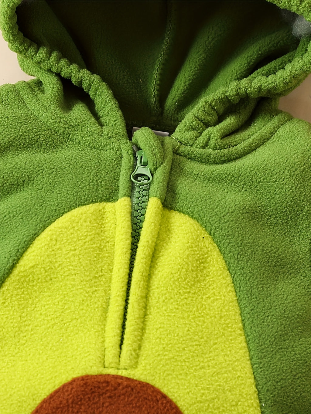 Baby & Avocado - Cute Green & Brown Fruit-Themed Romper with Full-Zipper Closure, Sleeveless Outfit for &, Spring/Fall Photo Shoots, Party Wear, Easy-Care Baby Clothes, Perfect for Outdoor