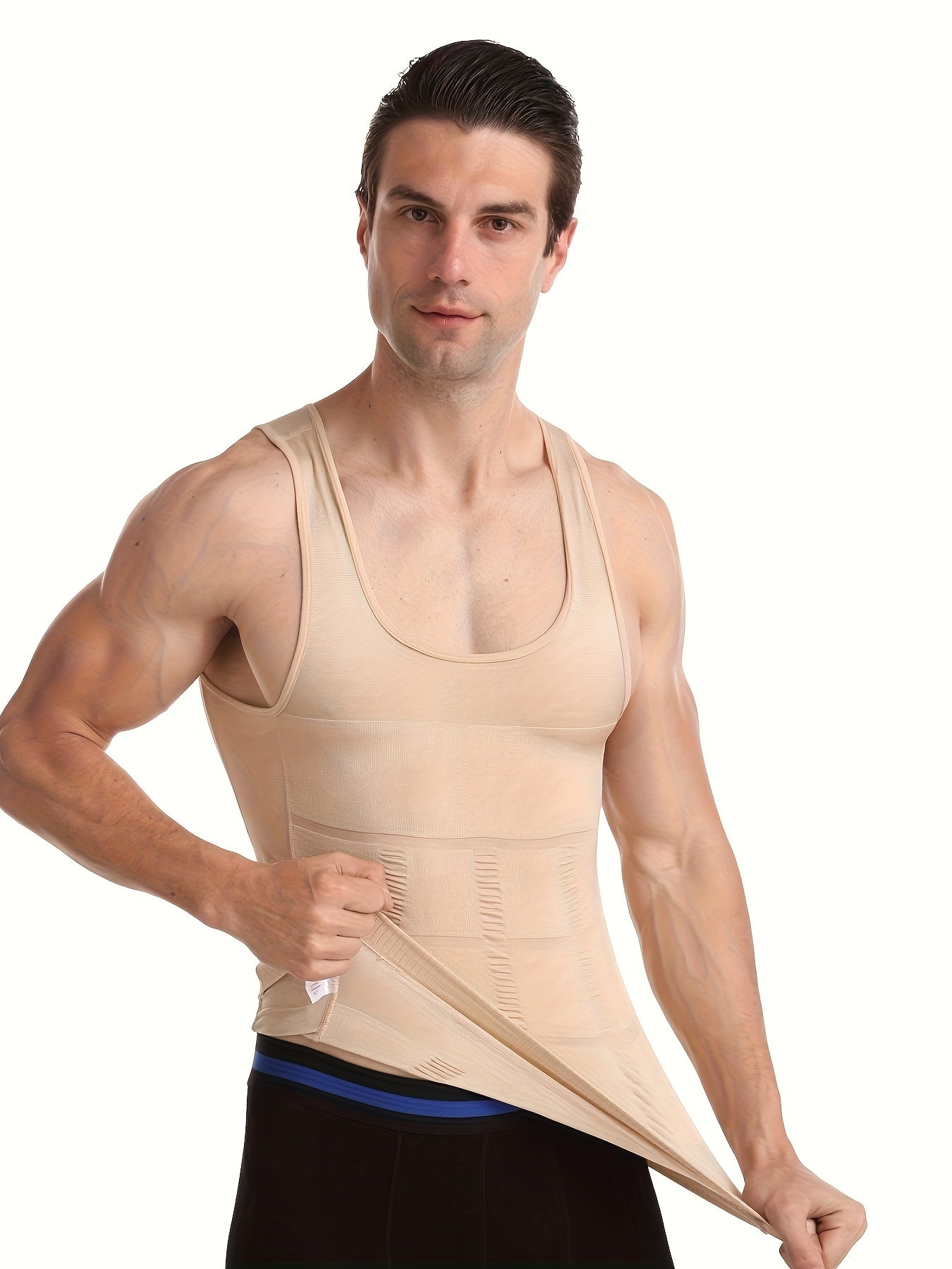 Men's Compression Body Shaper Tank Top, Slimming Vest