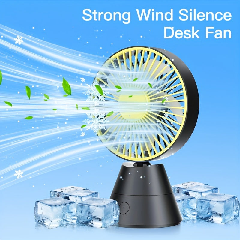 A Desktop Fan That Can Swing Automatically, Portable Fan, 1800mAh/USB Rechargeable Battery, Suitable for Home, Office, Dormitory, Outdoor And Travel Lightweight Portable Cooling Birthday/summer, Office Cooling, Desk Fan, Slee