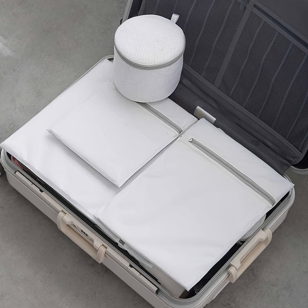 5 sizes of mesh laundry bags for delicate clothes, washing machine washing bags, suitable for underwear, bras, socks, lingerie, baby clothes, travel storage bags, Laundry Bags