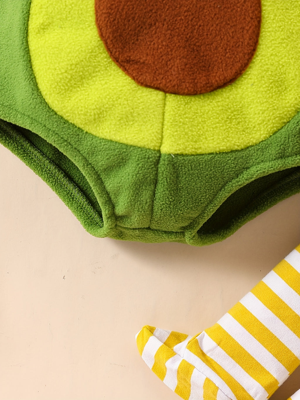 Baby & Avocado - Cute Green & Brown Fruit-Themed Romper with Full-Zipper Closure, Sleeveless Outfit for &, Spring/Fall Photo Shoots, Party Wear, Easy-Care Baby Clothes, Perfect for Outdoor