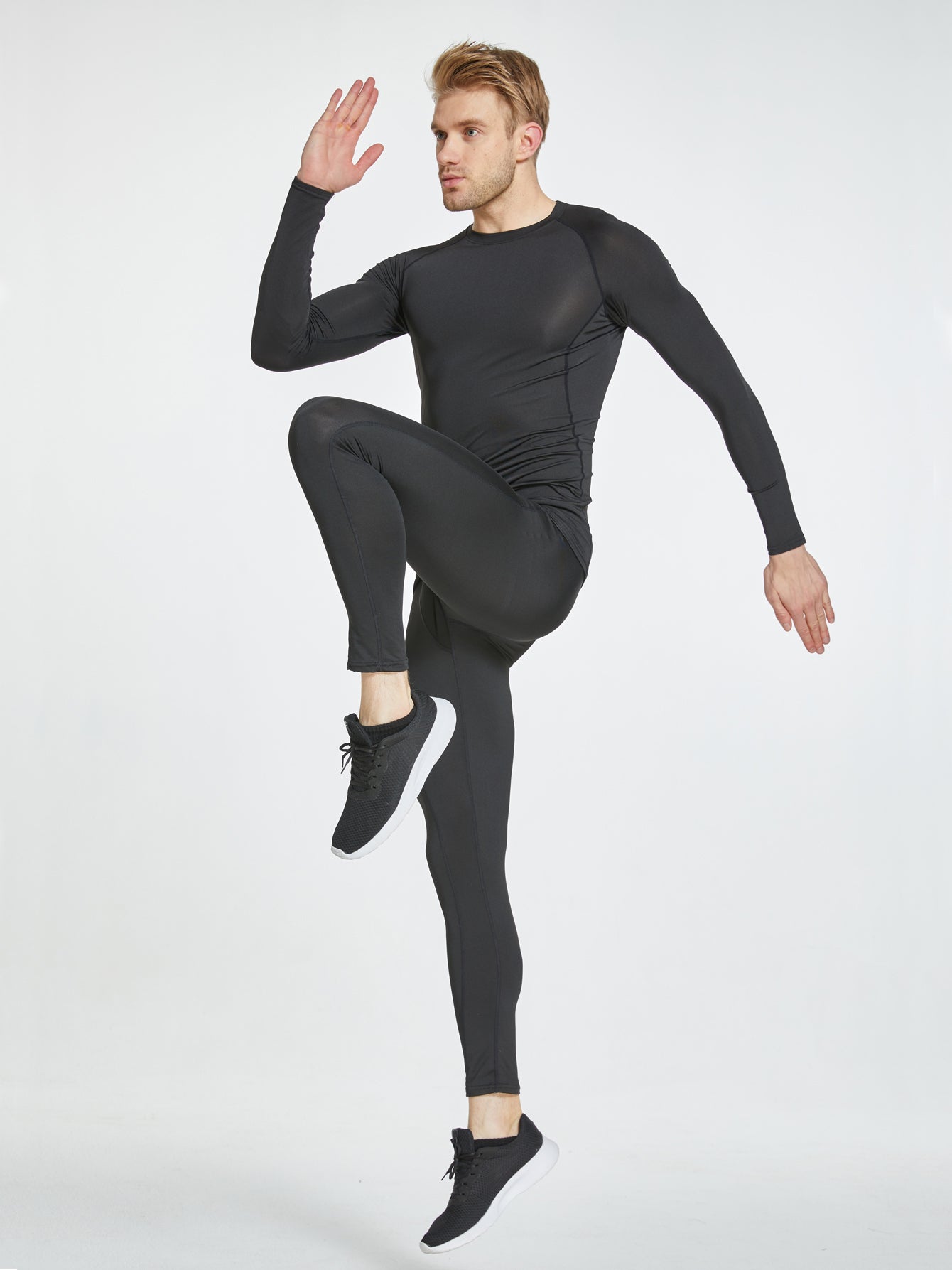 Men's Compression Shirts: Get Fit Fast With Long Sleeve Athletic Workout Tops!