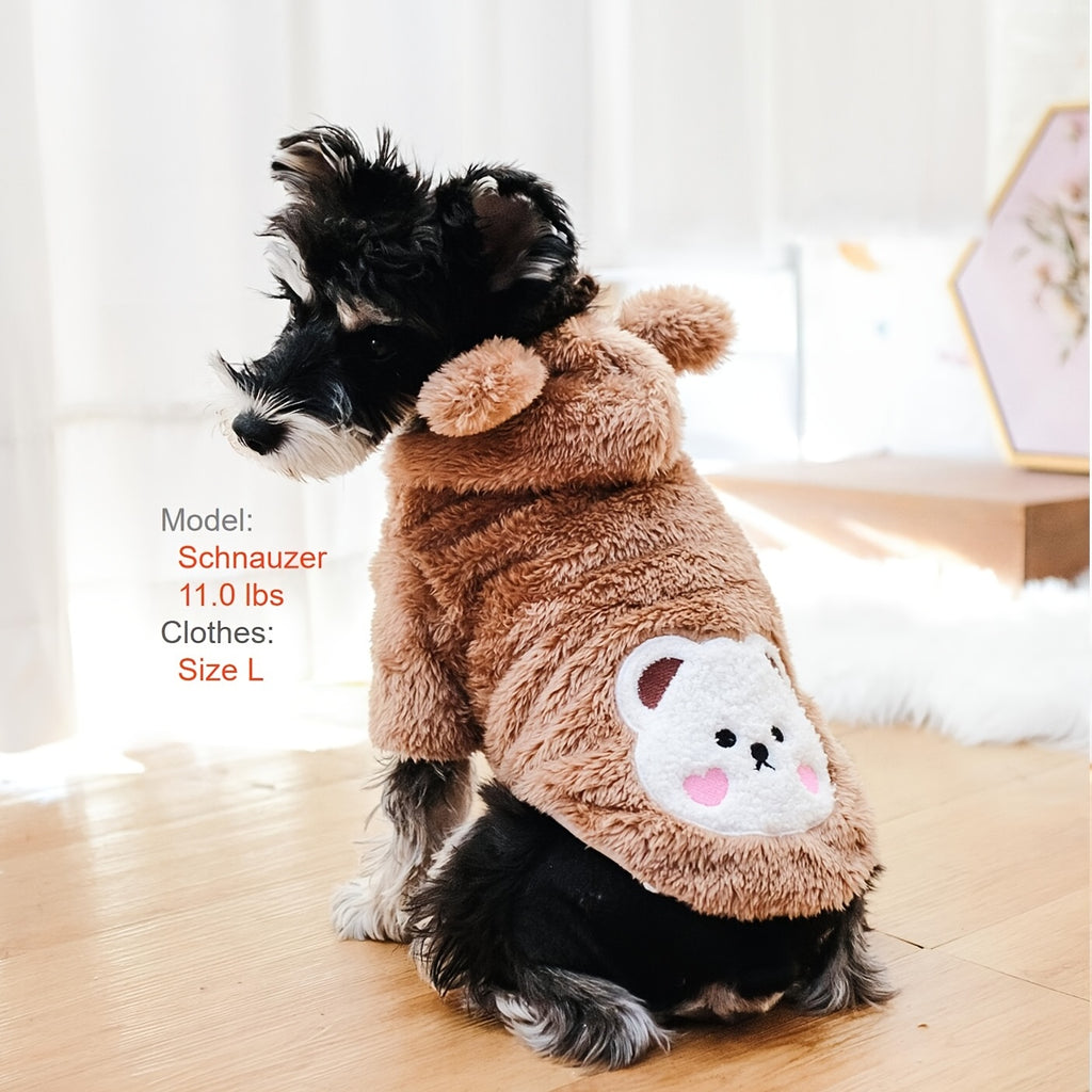 Pet Warm Teddy Bear Costume, Dog & Cat Pet Costumes