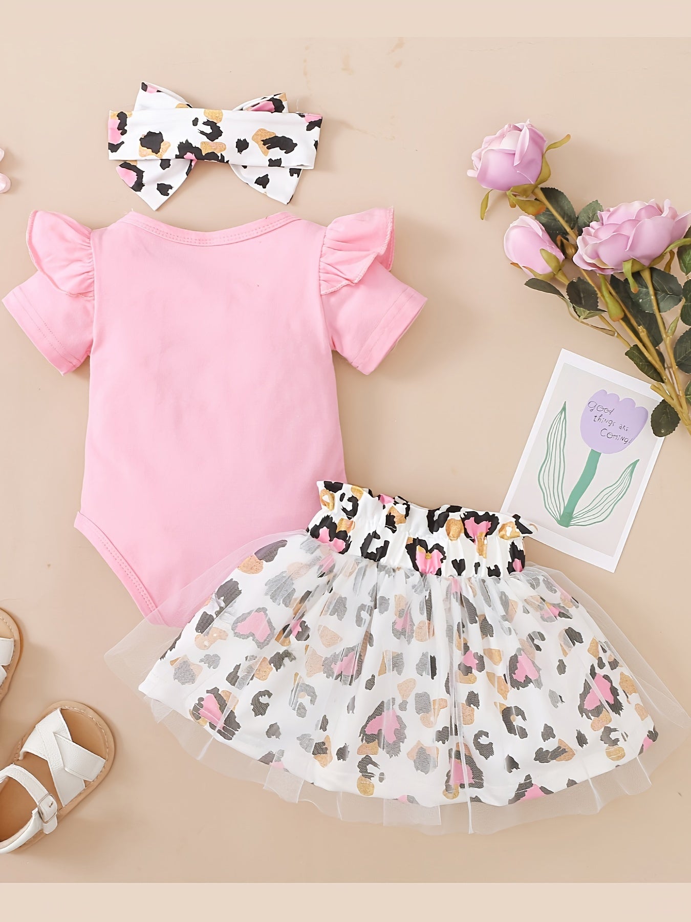 MinKidFashion Baby Girls Romper Dress Sets Clothing, Perfect for Outdoor, Summer Baby Clothes, Round Neckline, Breathable Material, Soft Fabric, Sleeveless Dress, Onepiece Outfit, Little Girls