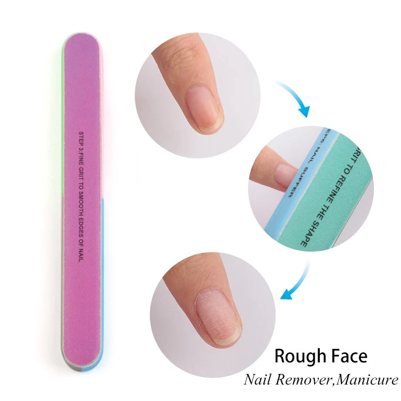 7 Sides Nail Cuticle Polish Strip Tool - Easy Manicure and Pedicure with Clean Cut