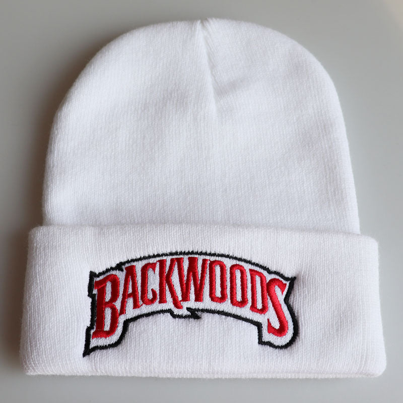 1pc "BACKWOODS" Knitted Hat Thermal Cap For Men, Ideal choice for Gifts