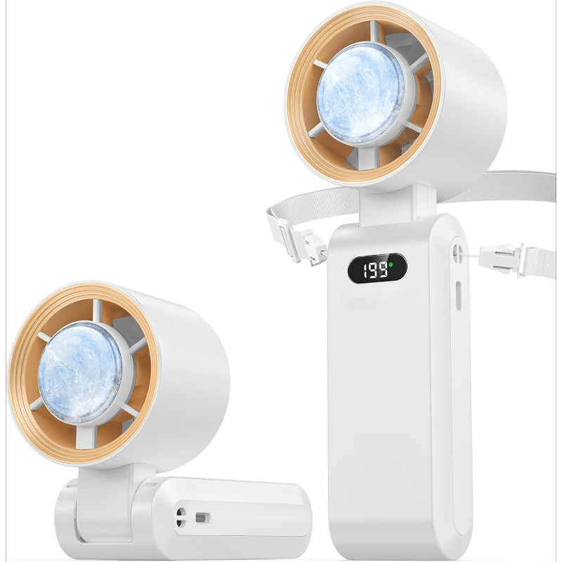 Handheld Portable Fan with Ice Cube Cooler, Speed (1-100) 4000Mah Rechargeable Personal Fan, [20-Hour Cooling Time] Ultra-Mini But Powerful [20000 RPM] Small Pocket Fan (Grayish Purple)